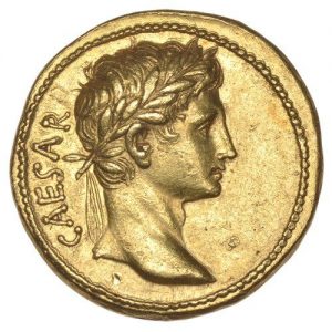 image of Caesar on coin
