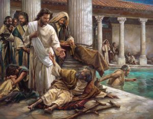 Jesus heals lame man