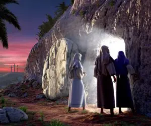women at Jesus' tomb