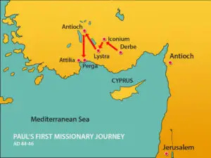 Paul missionary journey to Lystra