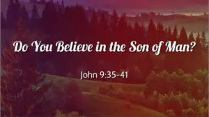 Son of Man, John 9