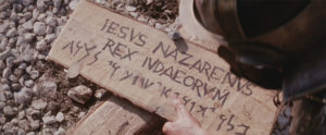 Jesus sign at the cross, king of the jews